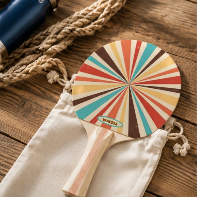 Vintage summer retro burst pingisracket (Skapare uppladdad)