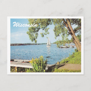 Vintage Summer Sjö Vykort