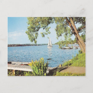 Vintage Summer Sjö Vykort