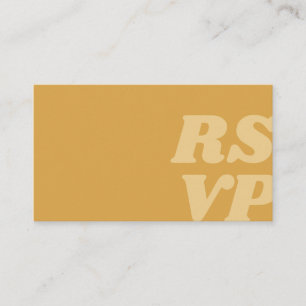 Vintage Sun Bröllopsinbjudan RSVP-kort Tilläggskort