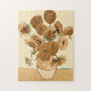 Vintage Sunblommor av Vincent van Gogh Pussel