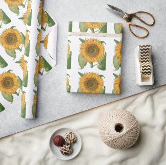Vintage Sunflower av Basilius Besler Presentpapper