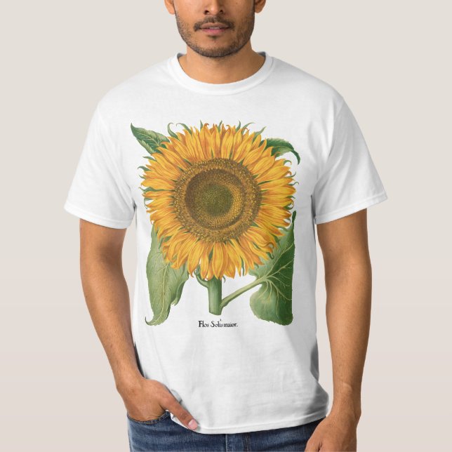 Vintage Sunflower Blomma av Basilius Besler Tröja (Framsida)