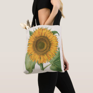 Vintage Sunflower Blomma av Basilius Besler Tygkasse