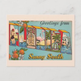 Vintage Sunny Florida Vykort