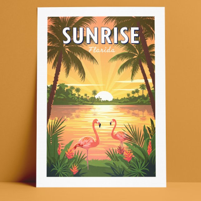 Vintage Sunrise Florida Vykort (Skapare uppladdad)