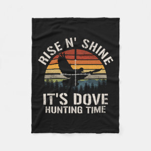 Vintage Sunset Dove Hunting Season Fleecefilt
