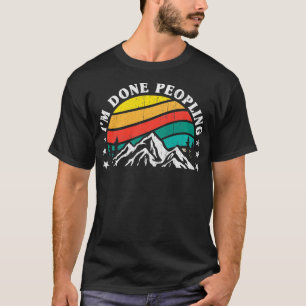 Vintage Sunset Mountain Im Klart Peopling T Shirt