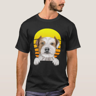 Vintage Sunset Parson Russell Terrier Hund älskare T Shirt