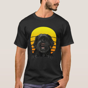 Vintage Sunset Portugisiska Vatten Hund Hund T Shirt