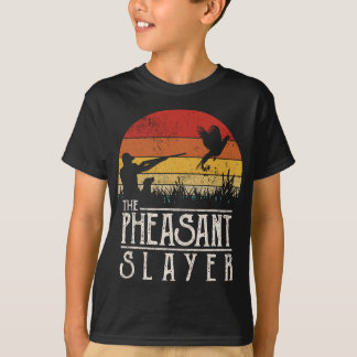 Vintage Sunset Retro Stil Pheasant Hunting Pheasa T Shirt
