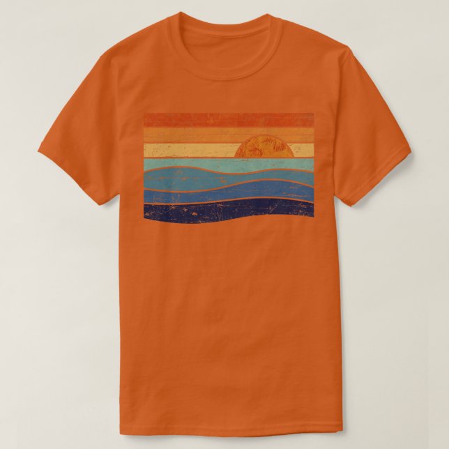 Vintage Sunset T Shirt (Design framsida)