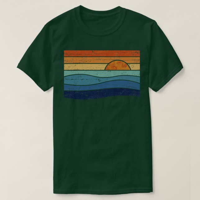 Vintage Sunset T Shirt (Design framsida)