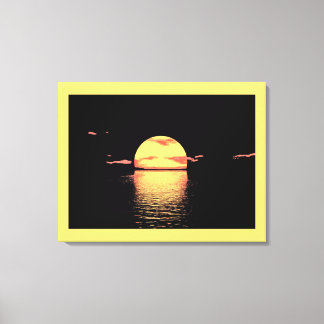 Vintage Sunset - Wrapped Canvas