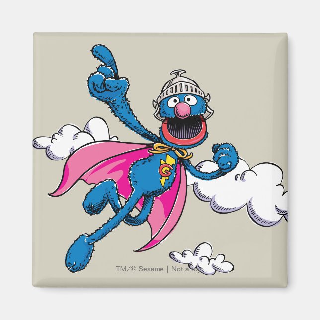 Vintage Super Grover Magnet (Framsidan)