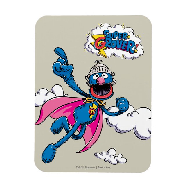 Vintage Super Grover Magnet (Vertikal)