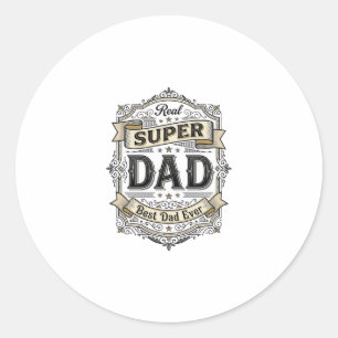 Vintage Super Pappa Märke T-Shirt Design_1