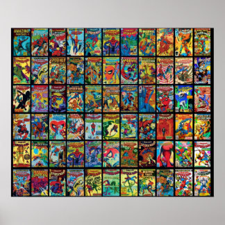 Vintage Superhjälte Tecknad Bok Samling Mönster 3 Poster