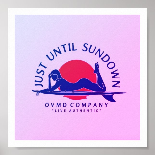 Vintage Surfa Shop Art och Poster (Framsidan)