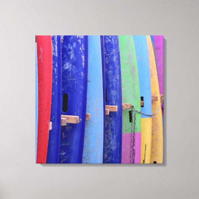 Vintage surfboard canvastryck (Framsida)