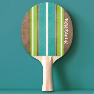 Vintage Surfboard Rand - Subtle Wood Background Pingisracket