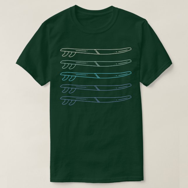 Vintage Surfboard T Shirt (Design framsida)