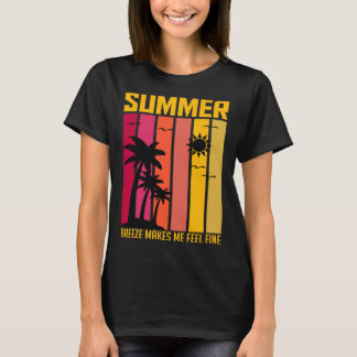 Vintage Surfer Retro Surfing Beach, sommaruppehåll T Shirt