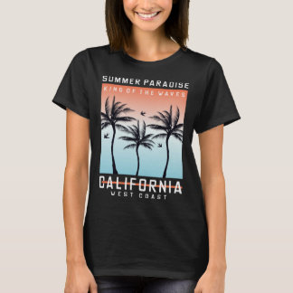 Vintage Surfer Retro Surfing Beach, sommaruppehåll T Shirt