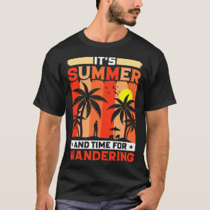 Vintage Surfer Retro Surfing Beach, sommaruppehåll T Shirt