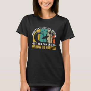 Vintage Surfer Retro Surfing Beach, sommaruppehåll T Shirt