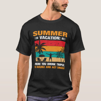 Vintage Surfer Retro Surfing Beach Summer Vacation T Shirt