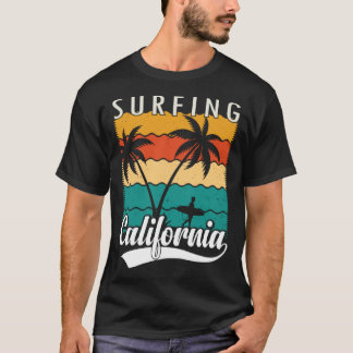Vintage Surfer Retro Surfing Beach Summer Vacation T Shirt