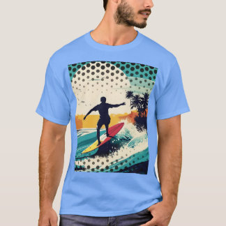 Vintage Surfer Retro Surfing Beach Surfa T Shirt