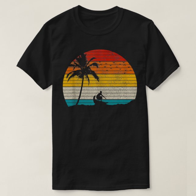 Vintage Surfer Retro Surfing Beach Surfa T Shirt (Design framsida)