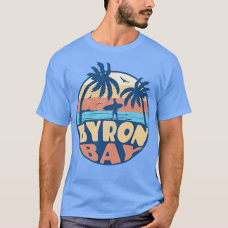 Vintage Surfing Byron Bay Australia Retro Summer V T Shirt