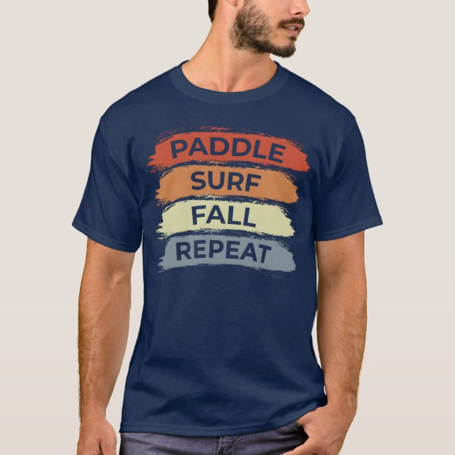 Vintage Surfing Quote boy T Shirt (Framsida)