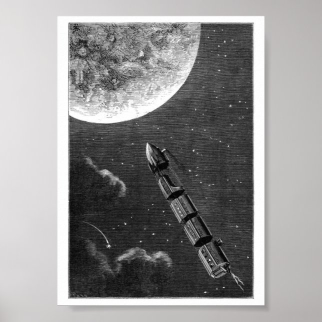 Vintage Surrealistisk illustration av Bok Poster (Framsidan)