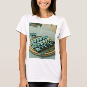 Vintage Sushi Artwork T Shirt