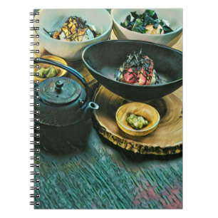 Vintage Sushi-gåva Anteckningsbok