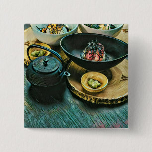 Vintage Sushi-gåva Knapp