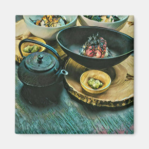 Vintage Sushi-gåva Magnet