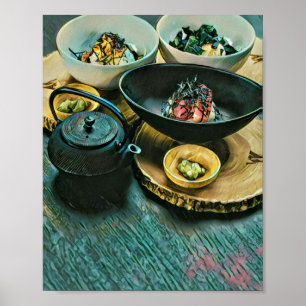 Vintage Sushi-gåva Poster