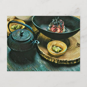 Vintage Sushi-gåva Vykort