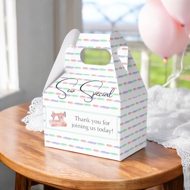Vintage Suwing Maskin Pastel Stitch Baby Shower Presentaskar (Skapare uppladdad)