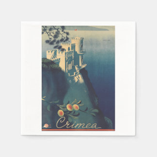 Vintage Svalbo Castle Arkitektonisk Konst Pappersservett