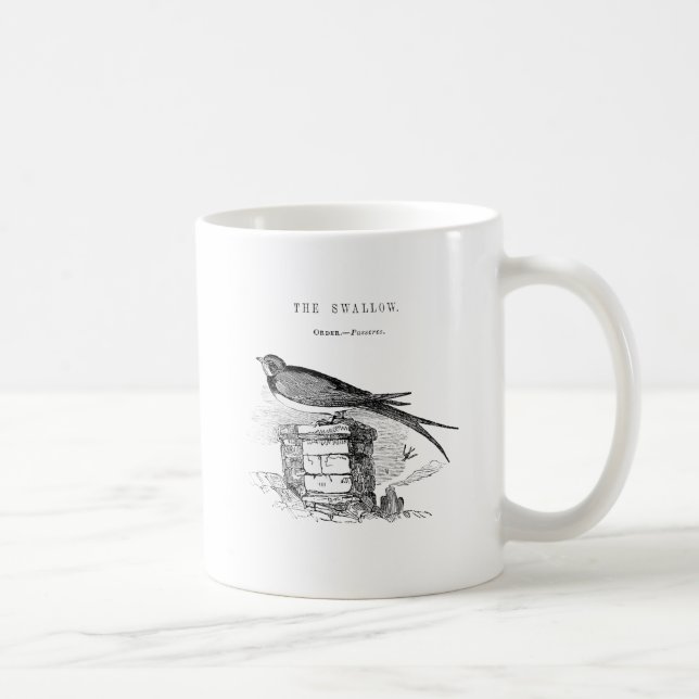 Vintage svalfågel kaffemugg (Höger)