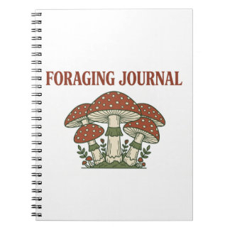 Vintage Svamp Journal Anteckningsbok