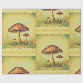Vintage Svampar Presentpapper