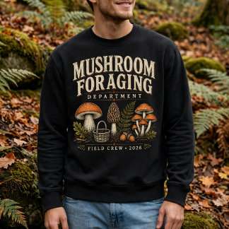Vintage Svampfouragering Avdelning T Shirt