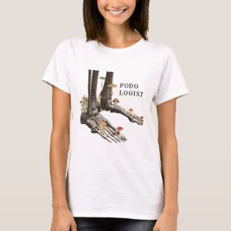 Vintage svampskelettfot Podolog T Shirt